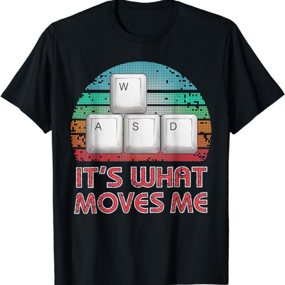 Vintage Gift WASD PC Gamer Gifts Video Gaming Boys Men
